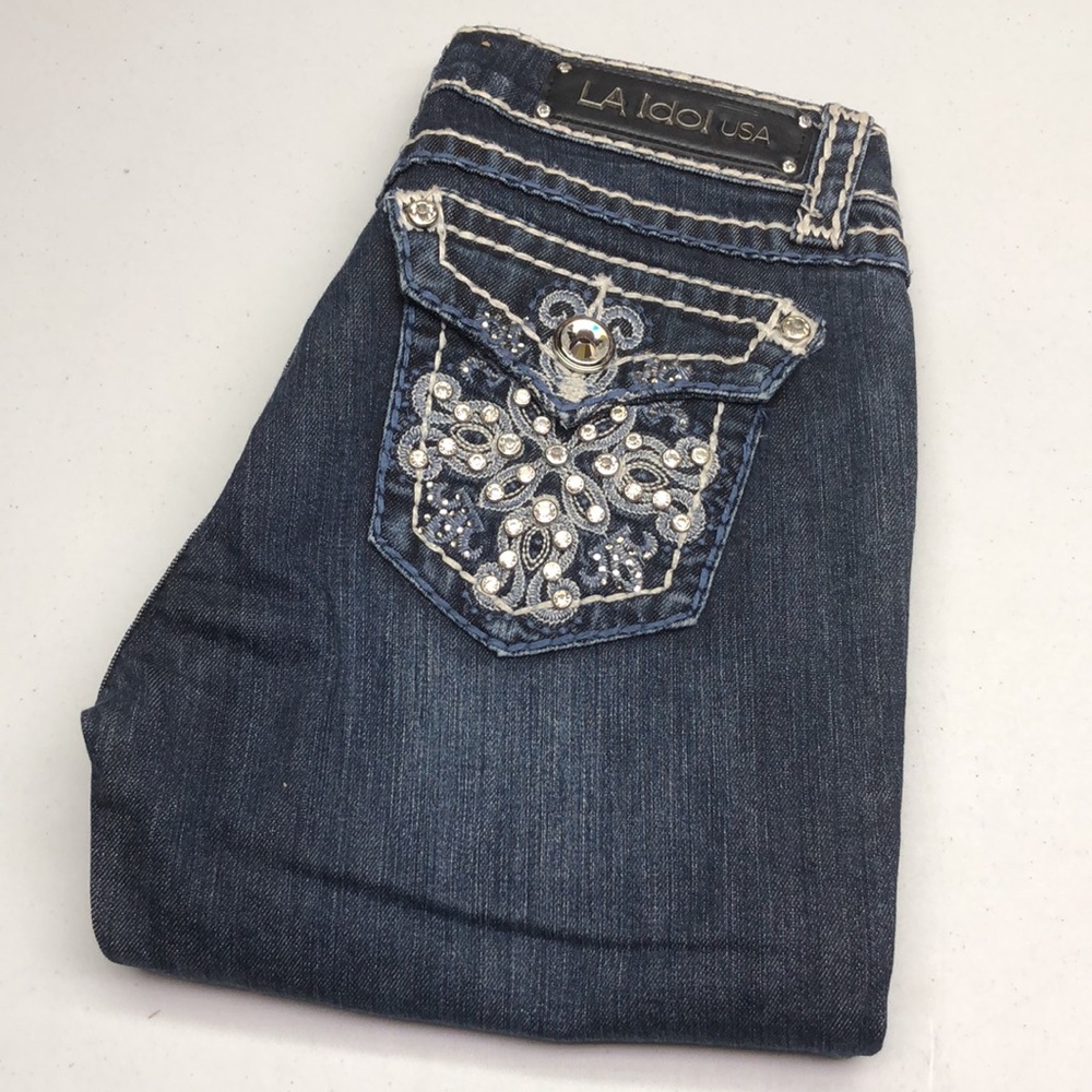 LIKE NEW L.A. IDOL JEANS CAPRIS 7/30x23 💎